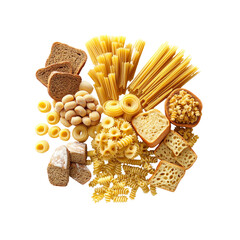 Assortment of Pasta, Bread and Noodles