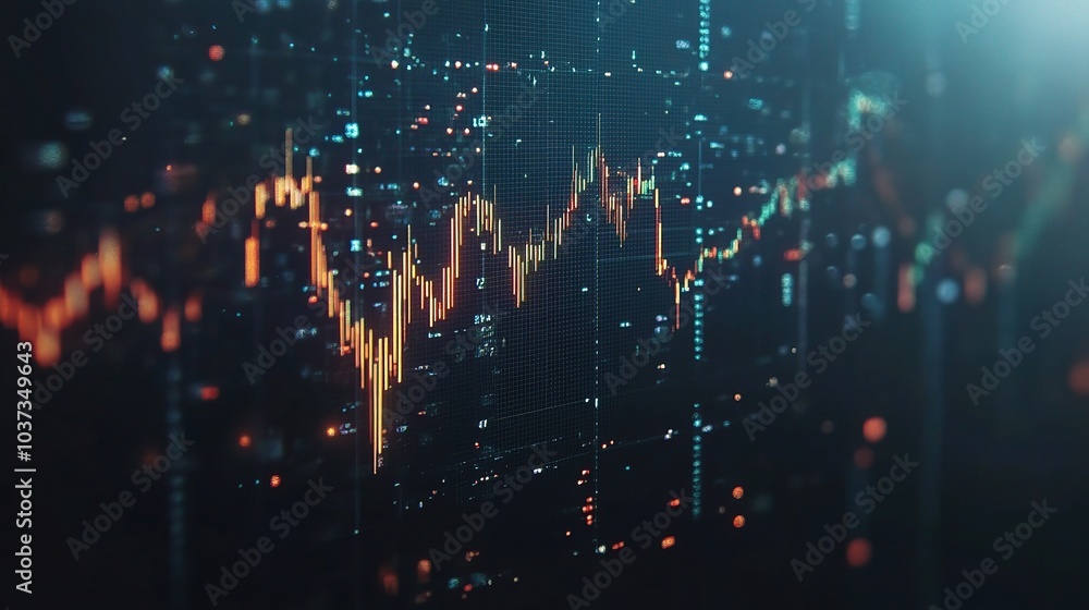 Poster abstract data visualization with dynamic graph patterns