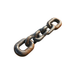 Obraz premium Rusty Chain Link Closeup