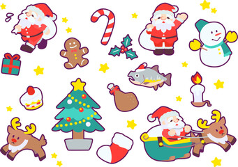 かわいいクリスマスイラストセット