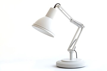 white table lamp isolated on a white transparent background