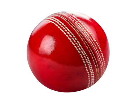cricket ball isolated on white