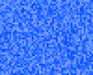 a pixelated pattern composed of various shades of blue. The texture resembles a mosaic or tiled surface, ideal for cool-toned backgrounds or abstract, serene digital designs.