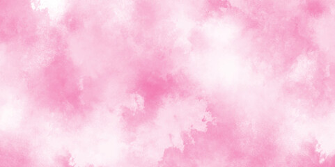 smooth and stained paper pink smoke, creative colorful modern pink paper texture with stains, Abstract brush painted pink watercolor background with blurry fogg.