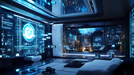 Futuristic living room