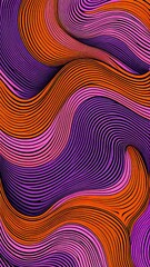 Fototapeta premium Seamless pattern with fluid curved lines