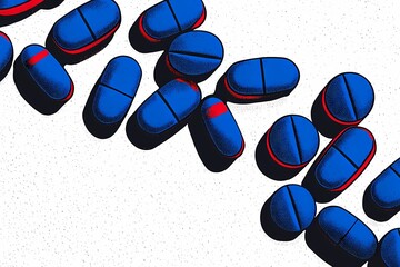  medical pillows for healthcare products, placed on a plain background, great for product design, medical advertising, and promotional campaigns.