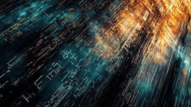 Abstract Data Visualization with Light Effects