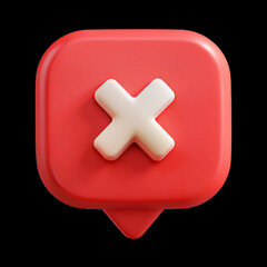 Obraz premium red cross button