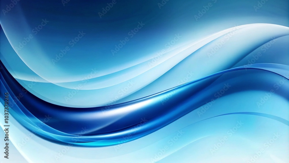 Aufkleber Abstract white background light blue shape with gold lines curved wavy with copy space for text. Luxury style template design. Abstract background with blue slingshots in different shades and shapes. 