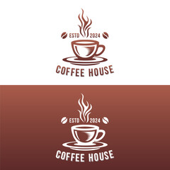 coffee house logo design concept vector inspiration