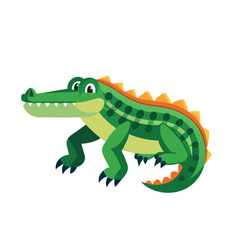 Naklejka premium cartoon crocodile with a smile