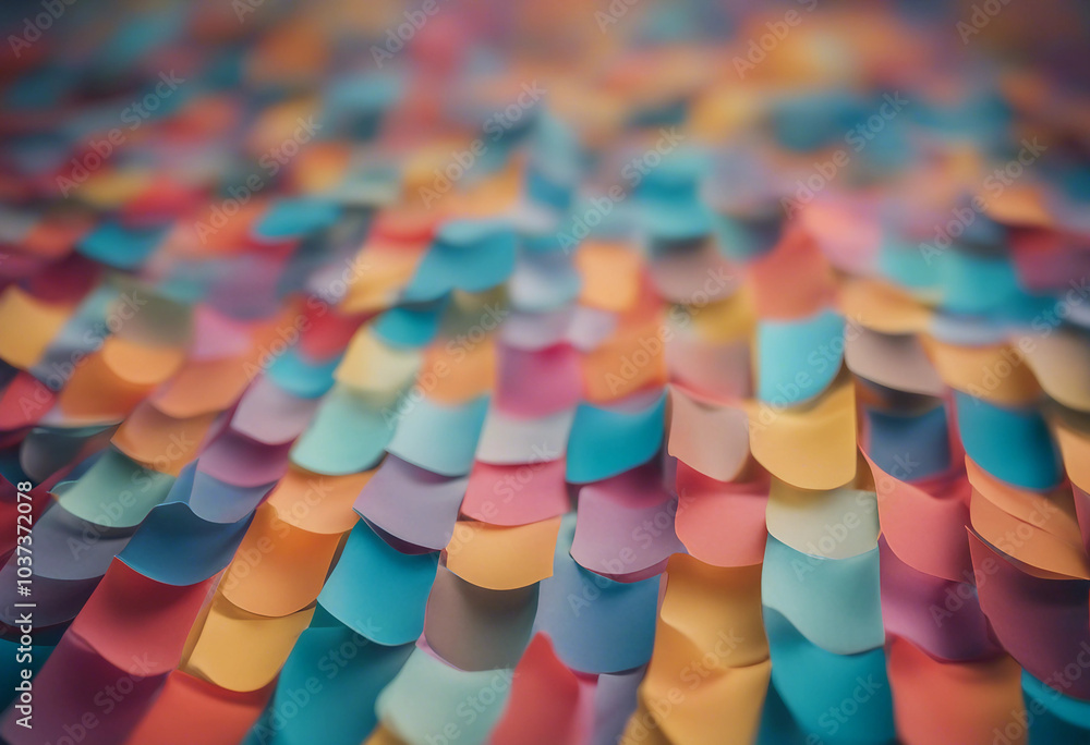 Poster multicolor background made of sheets texture for design