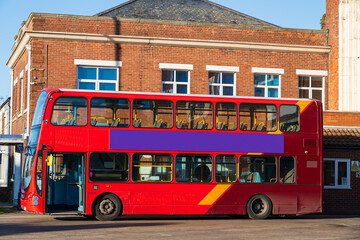 Side view of a generic UK bus