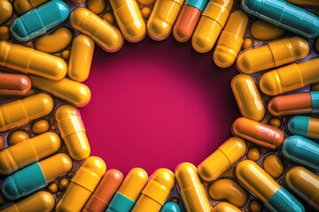 Medical pillows mockup, designed for healthcare product displays, placed on a simple background, perfect for advertising and medical product promotion.