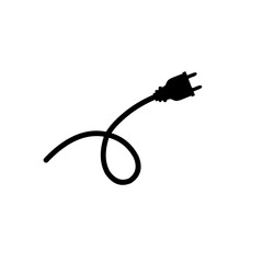 Electrical power plug icon symbol
