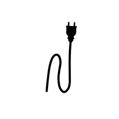 Electrical power plug icon symbol