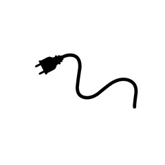 Electrical power plug icon symbol