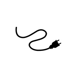 Electrical power plug icon symbol