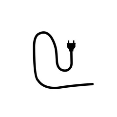 Electrical power plug icon symbol