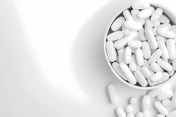 Realistic medical pillows mockup for product design, displayed on a neutral backdrop, ideal for healthcare advertising and medical supply promotions.