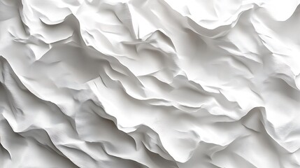white paper texture featuring crumpled and wrinkled surfaces with visible creases