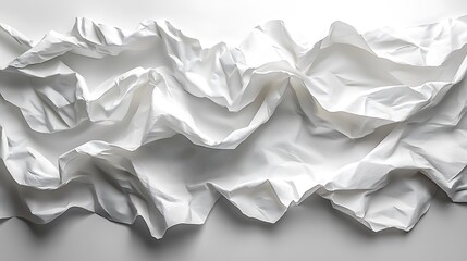 Obraz premium and crumpled sheet of white paper, creating a textured background with visible creases