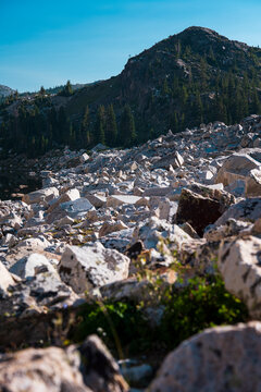 Boulders in Glacier Trail Snowy Range Wyoming Medicine Bow National Park Forest
