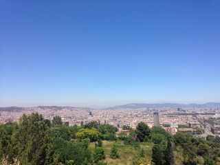 Barcelona city skyline