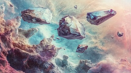 Stellar Geometry: Crystal Space Scene