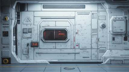 Futuristic hallway background