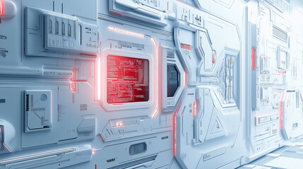 Futuristic hallway background