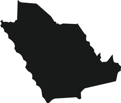 recommend clip art: Saudi arabia map silhouette icon vector art illustration