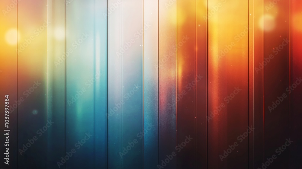 Poster abstract attractive background consisting of pieces of multicolored glass and rays of light. pleasan