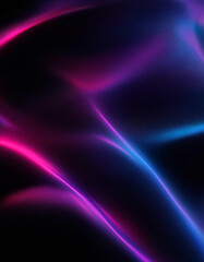 Mesmerizing neon waves dance across a dark canvas, creating a vibrant and dynamic abstract spectacle.  The interplay of light and shadow evokes a futuristic, otherworldly atmosphere.