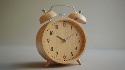 Wooden Alarm Clock