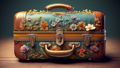 vintage suitcase of memories