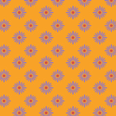 Seamless wildflowers pattern, Botanical element, doodle flowers background design for fabric, clothing, wallpaper, posters, websites, prints,bending.