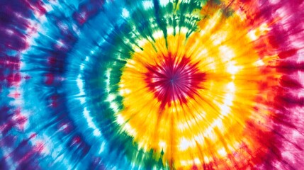 Obraz premium Abstract Tie Dye Pattern Vibrant Swirls of Color