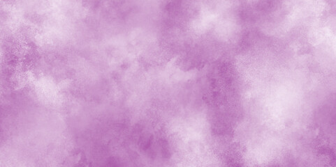 Soft and cloudy blurry watercolor background with clouds, violet or purple color grunge paper texture soft clouds, grungy old rough paper vintage style color stained watercolor texture illustration.