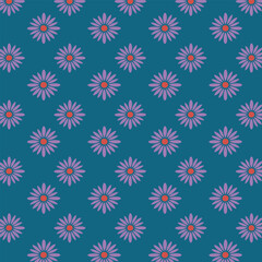 Seamless wildflowers pattern, Botanical element, doodle flowers background design for fabric, clothing, wallpaper, posters, websites, prints,bending.