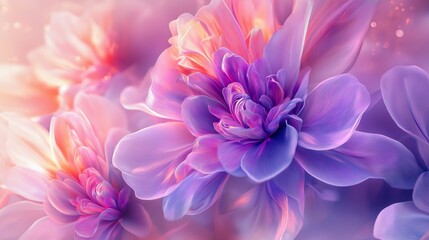 Fototapeta premium abstract floral background that evoke feelings of joy and happiness