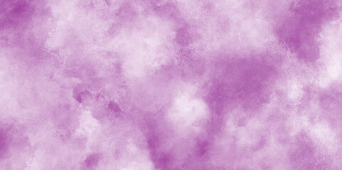 Soft and cloudy blurry watercolor background with clouds, violet or purple color grunge paper texture soft clouds, grungy old rough paper vintage style color stained watercolor texture illustration.