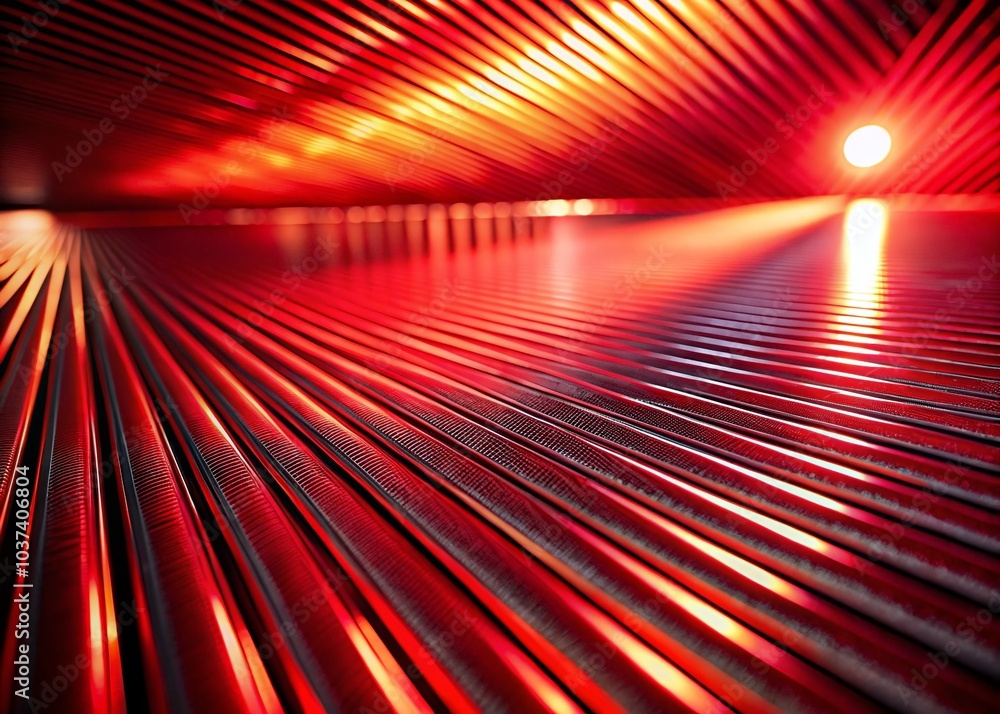 Poster vibrant 3d render of linear red background with depth and texture for stunning macro photography