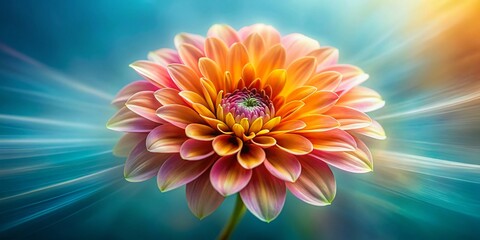 Obraz premium Vibrant Blossom Long Exposure Against Minimalist Background for Stunning Visuals