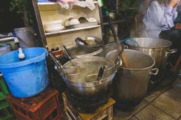 kitchen of a Hakata yatai