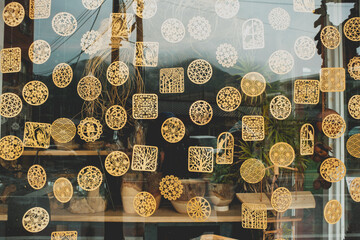 Shopping street in front of Yufuin Station