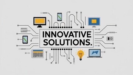 A visually engaging concept showcasing innovative solutions through technology and design, emphasizing progress and creativity.