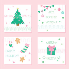 lovely christmas greeting card set 1