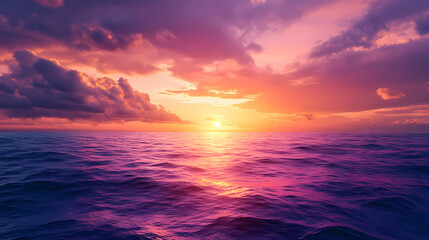 Obraz premium sunset over the sea